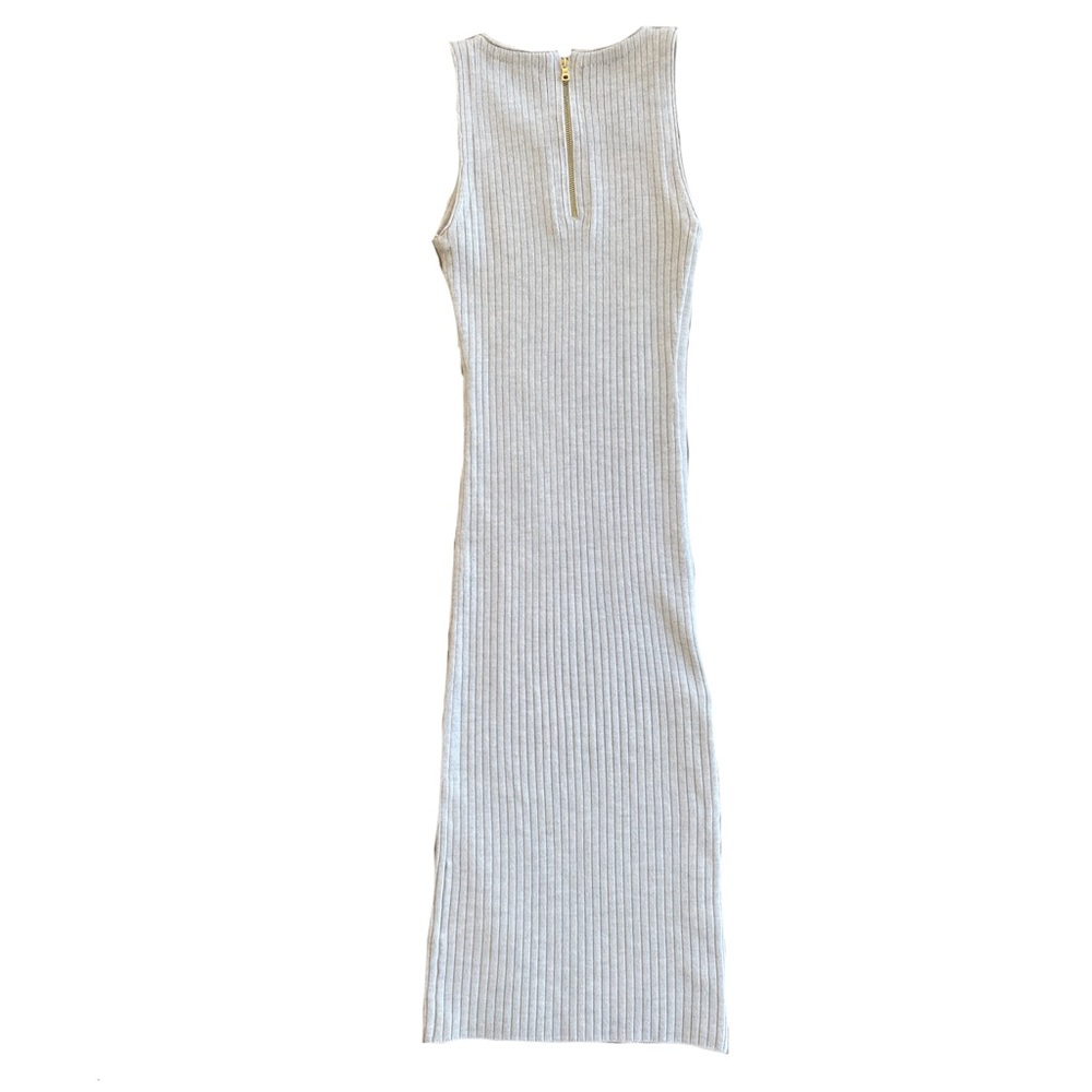 Alice + Olivia Cream Midi Dress with Gold Accents - Picture 15 of 16